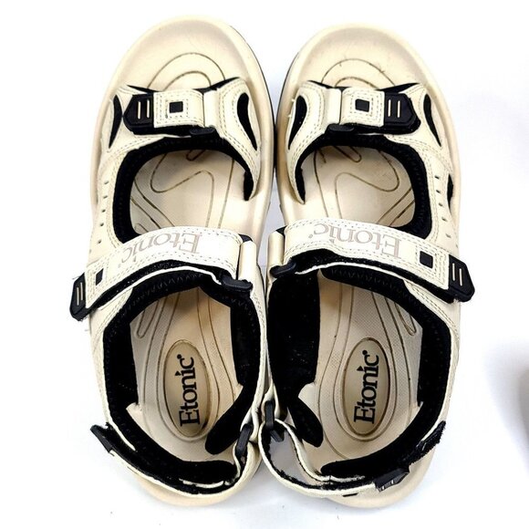 Etonic Soft Spike Cream Golf Sandals Men's Size 10 - Picture 3 of 7